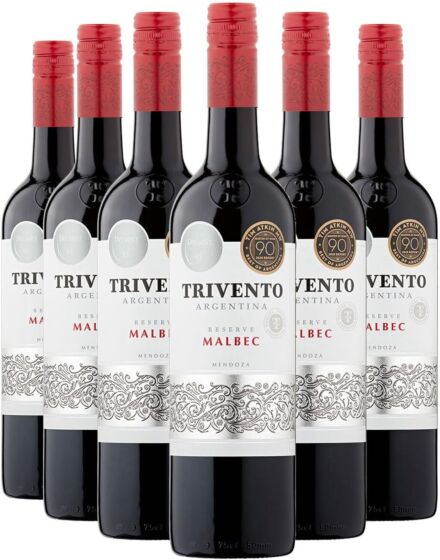 Trivento Malbec Argentinian Red Wine 6 x 75cl