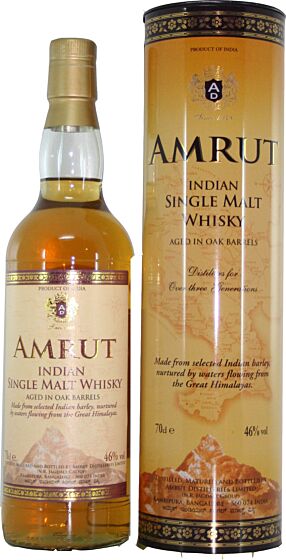 Amrut Indian Single Malt Whiskey 70cl - 46% ABV