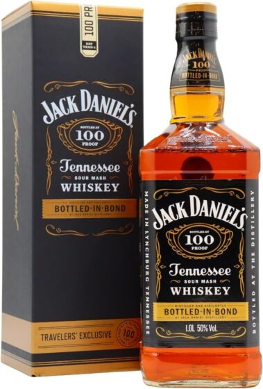 Jack Daniel's 100 Proof Bottled-in-Bond Tennessee Whiskey (1Litre 50% ) with Gift Box
