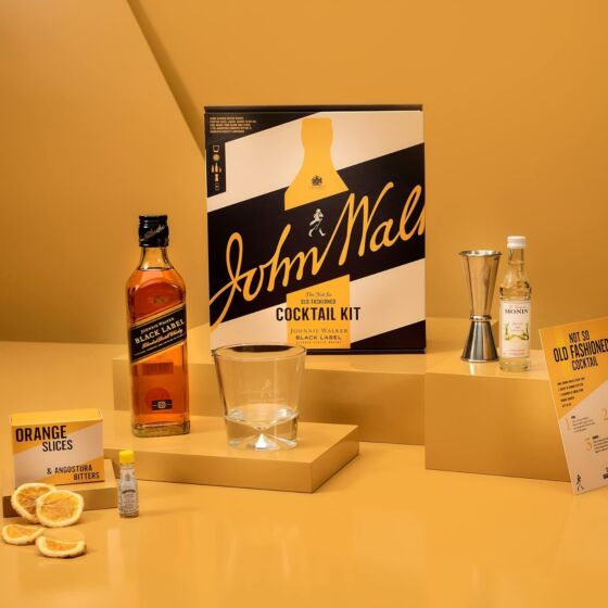 Johnnie Walker Black Label | Not So Old Fashioned Gift Set | Limited Edition | 40% vol | 35cl |