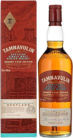Tamnavulin Speyside Single Malt Scotch Whisky Sherry Cask Edition, 70cl