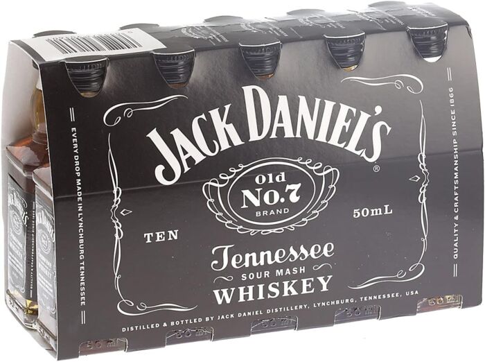 Jack Daniels Bourbon Miniatures 5cl - Pack of 10