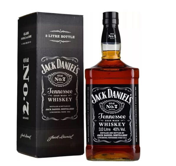 Jack Daniel's Bourbon Whiskey Jeroboam with box 3 Litre