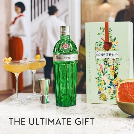 Tanqueray No. Ten Gin Martini Cocktail Gift Set 70cl