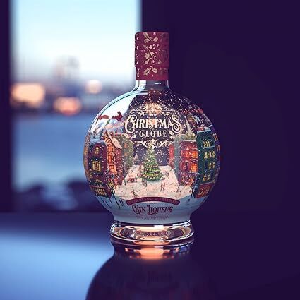 Christmas Globe Gin Liqueur – Spiced Orange and Cranberry Flavour, 70cl, 20% ABV