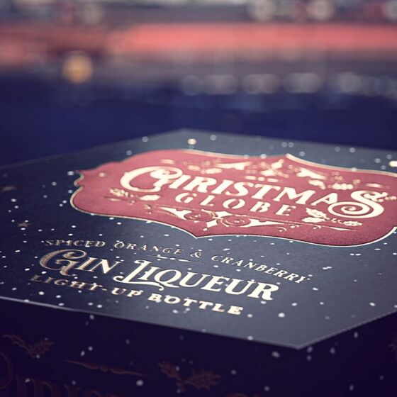 Christmas Globe Gin Liqueur – Spiced Orange and Cranberry Flavour, 70cl, 20% ABV