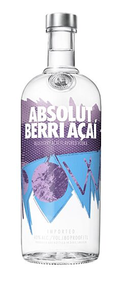 Absolut Berri Açaí Blueberry Açaí Flavoured Vodka 70cl