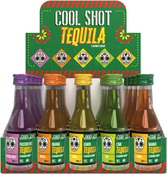 Cool Shot Tequila 20x20ml Mixed Tequila Shots