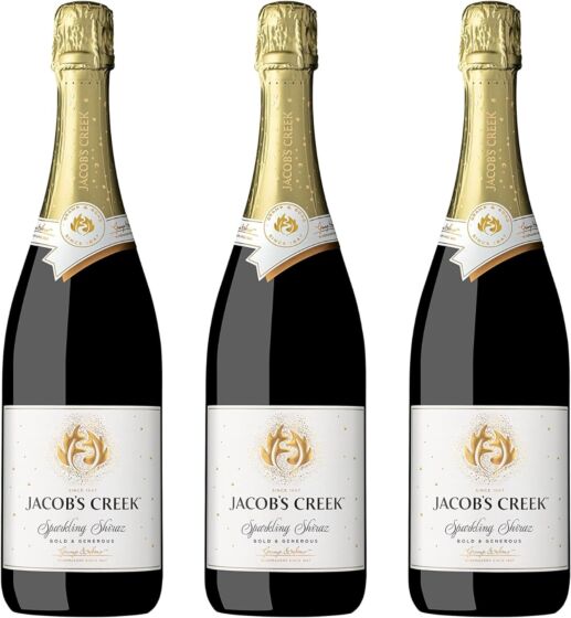 Jacobs Creek Sparkling Shiraz Non Vintage, 75 cl - Pack of 3