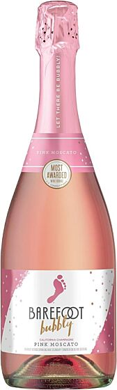 Barefoot Bubbly Pink Moscato Sparkling Wine 6 X 75cl