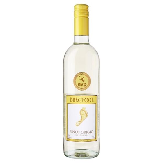Barefoot - Pinot Grigio - Californian White Wine - 75cl Single Bottle