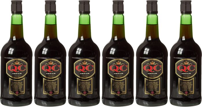 QC Cream British Fortified Wine 70 cl, Case of 6