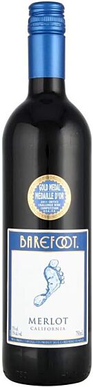 Barefoot - Merlot - Californian Red Wine - 75cl Single Bottle