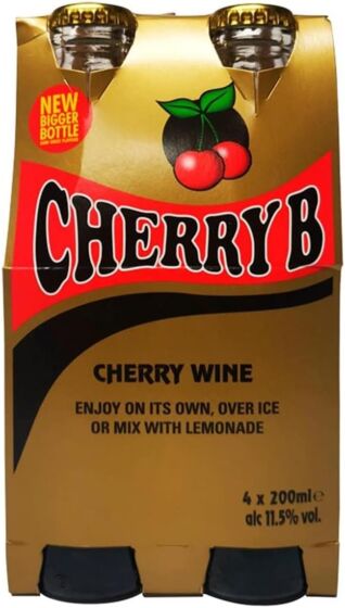 CHERRY B WINE MULTIPACK, 4 X 200 ML