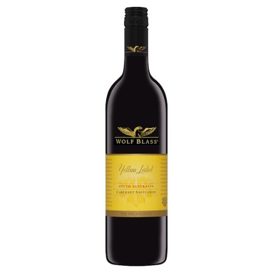 Wolf Blass - Yellow Label - Cabernet Sauvignon - Australian Red Wine - 75cl Single Bottle
